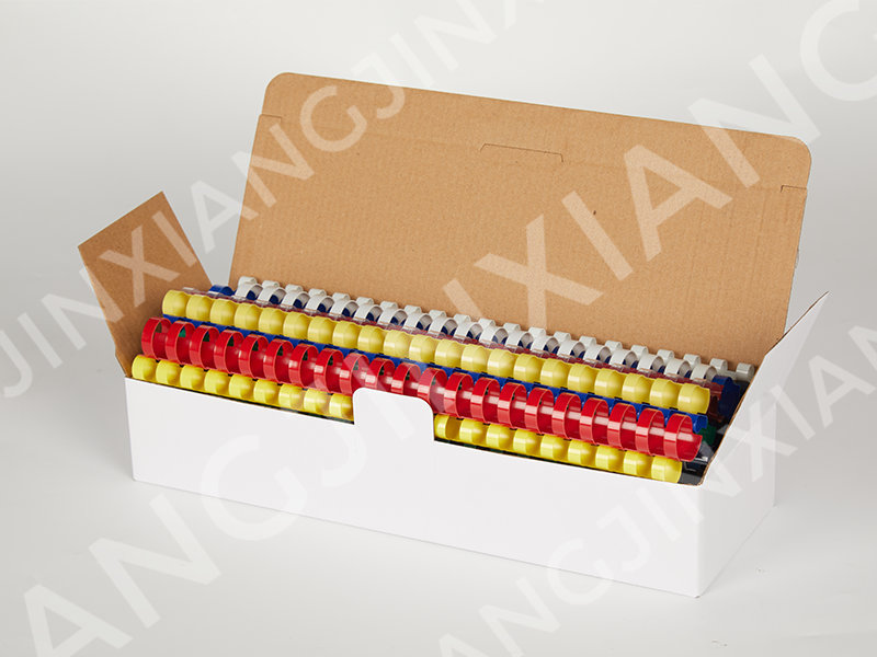 How does the durability of plastic spiral binding compare to other binding options in a professional setting?